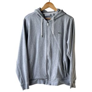 Lacoste Men's Zip-Up Gray Sweater